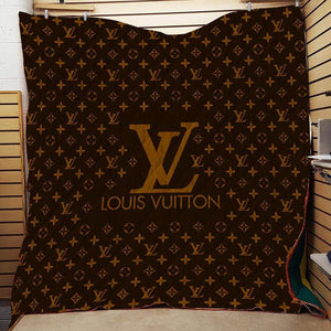 LV2 Quilt Blanket / US Queen LV2 Louis Vuitton Custom Quilt Blanket