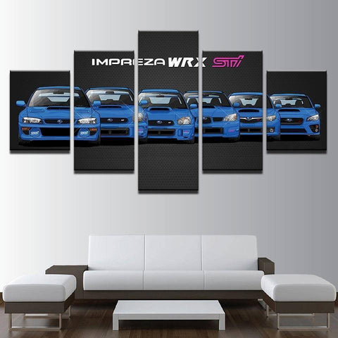 Image of Size1 / Unframed without Dates Subaru Impreza WRX STi Generations
