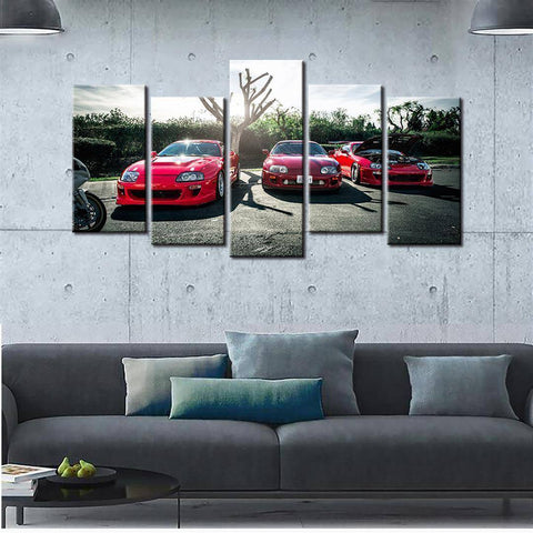 Image of Style1 / Size1 / Unframed Toyota Supra Trio