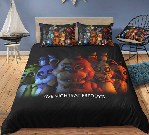 Image of Freddy 1 / Twin 3 Piece Set FNaF Duvet Covers\Bedding Sets