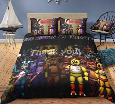 Image of Freddy 2 / Twin 3 Piece Set FNaF Duvet Covers\Bedding Sets