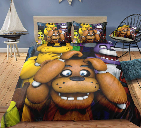 Image of Freddy 3 / Twin 3 Piece Set FNaF Duvet Covers\Bedding Sets