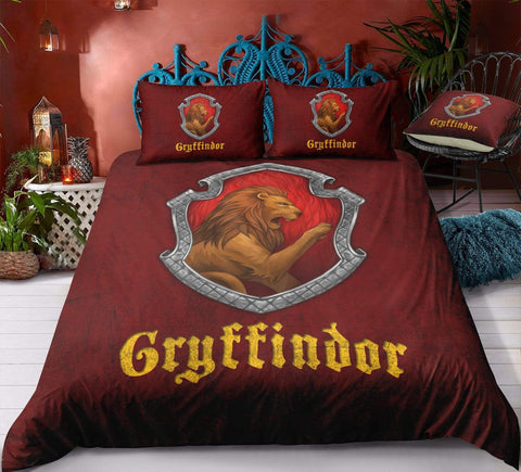 Image of Gryff1 / Twin 3 Piece Set Harry Potter House Bedding Duvet Cover Sets
