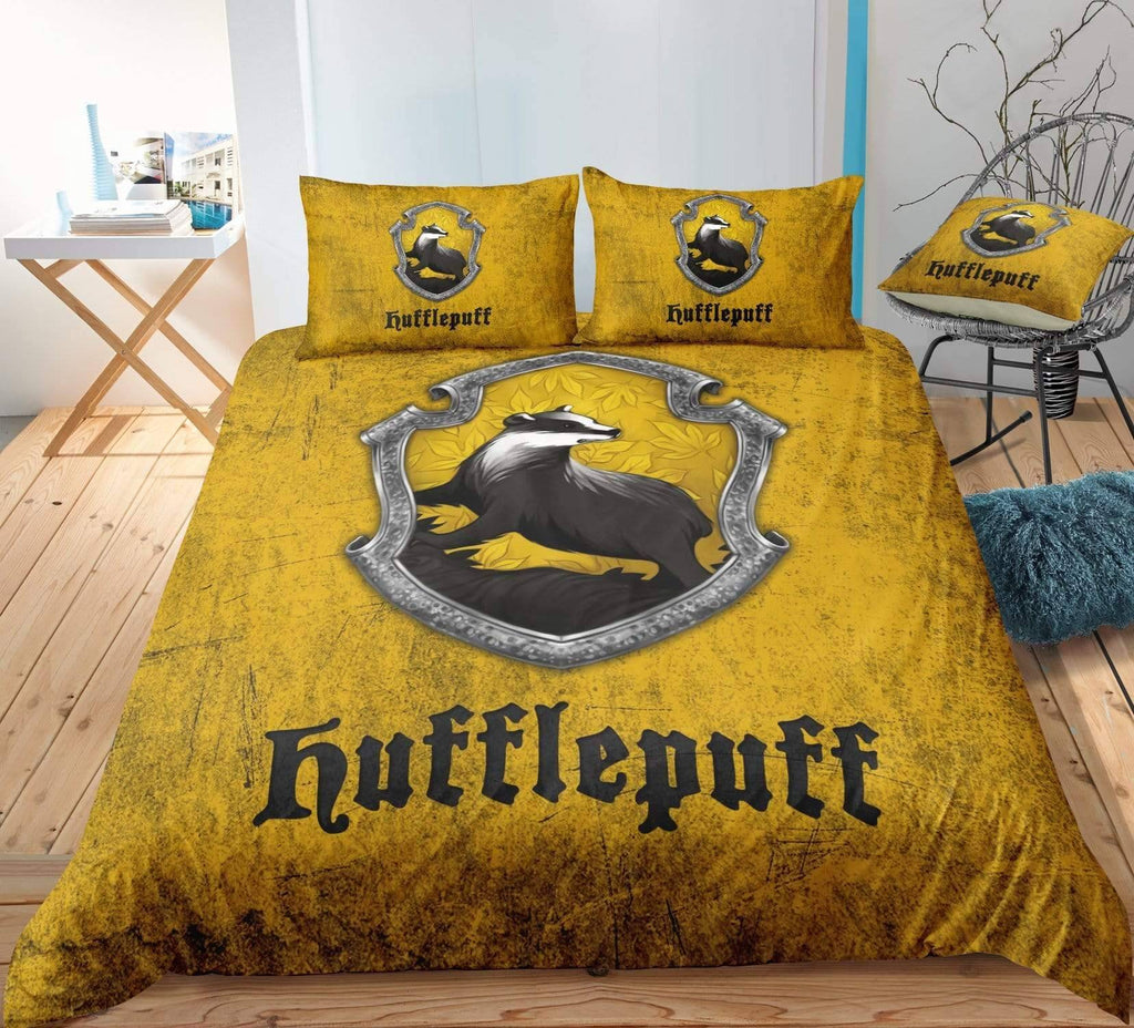 Huffle1 / Twin 3 Piece Set Harry Potter House Bedding Duvet Cover Sets