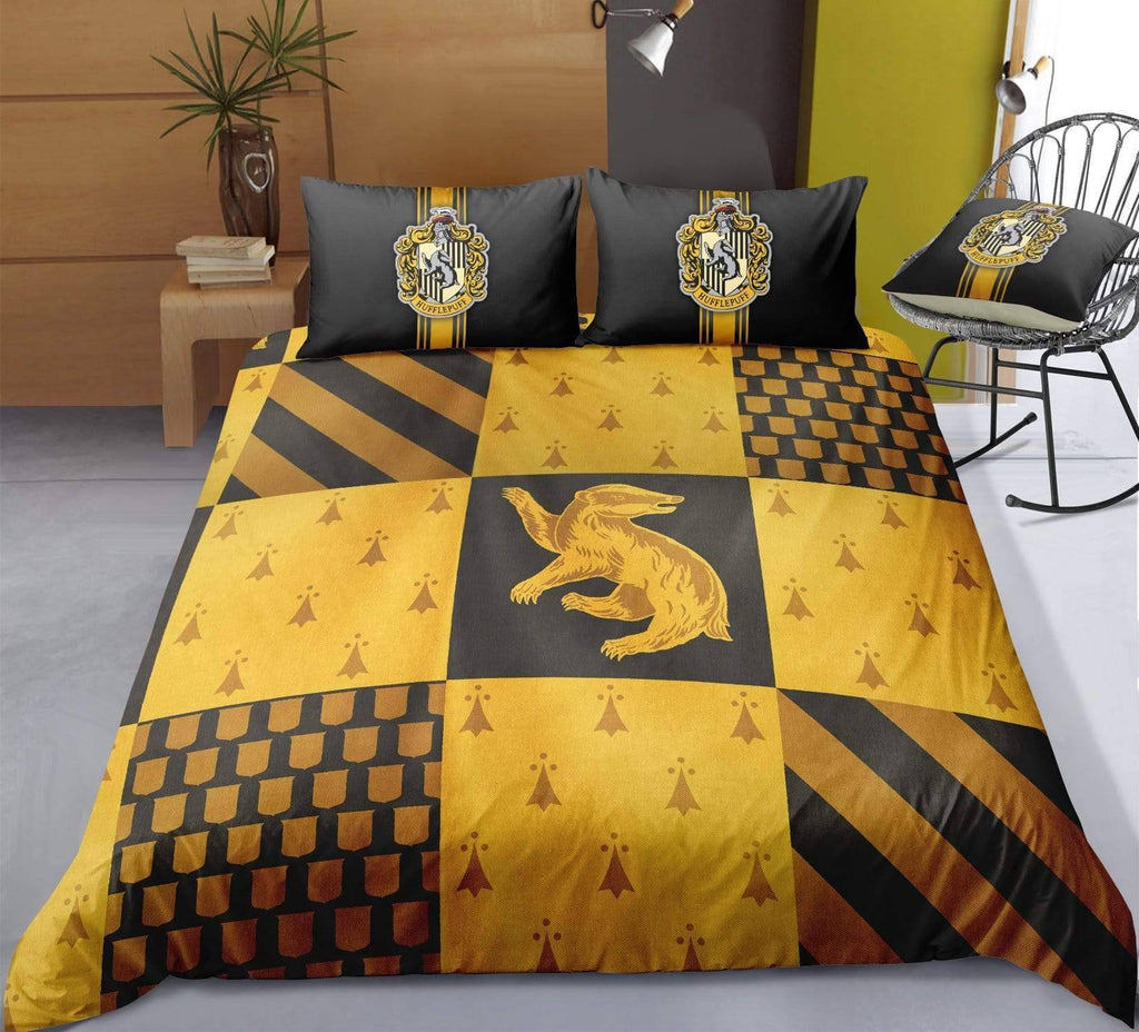 Huffle2 / Twin 3 Piece Set Harry Potter House Bedding Duvet Cover Sets