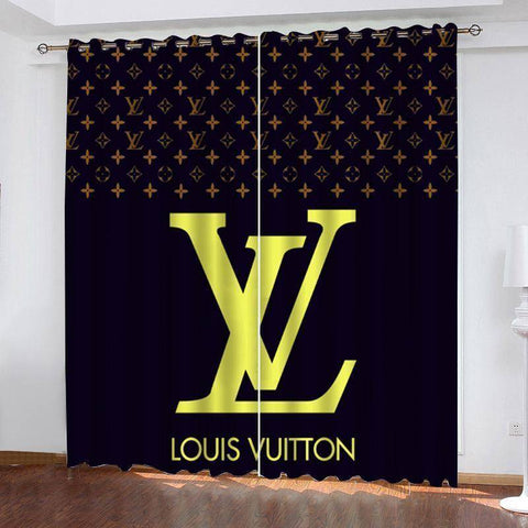 Black Louis Vuitton Lv Gold Logo Window Curtains Hot 2023 Luxury Bedroom L #home  decor #decor ideas, by Cootie Shop