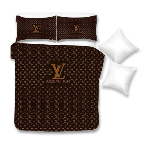 LV Blue Abstract Background Bedroom Duvet Cover Louis Vuitton