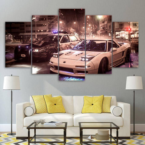 Image of Size1 / Framed City Storm Police Chase with NSX
