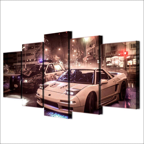 Image of Size1 / Unframed City Storm Police Chase with NSX