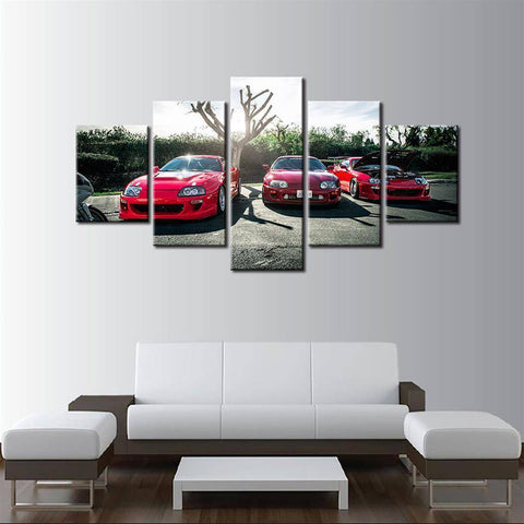 Image of Style2 / Size1 / Unframed Toyota Supra Trio